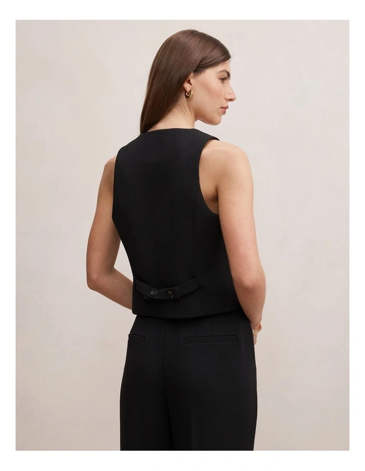 Paloma Waistcoat in Black image 2