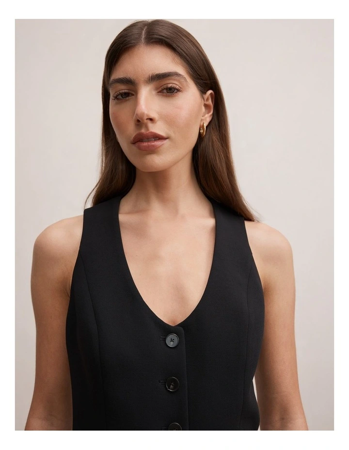 Paloma Waistcoat in Black image 4
