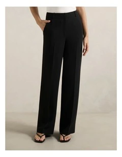 Dahlia Straight Leg Pants in Black