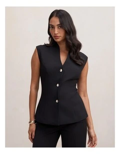 Rosalie Waistcoat in Black