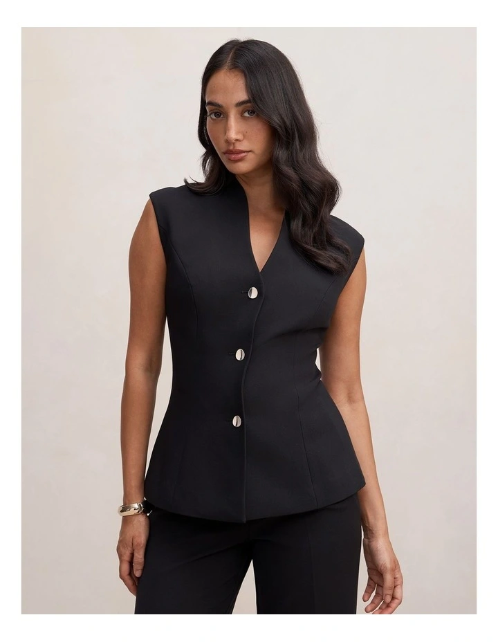 Rosalie Waistcoat in Black image 1