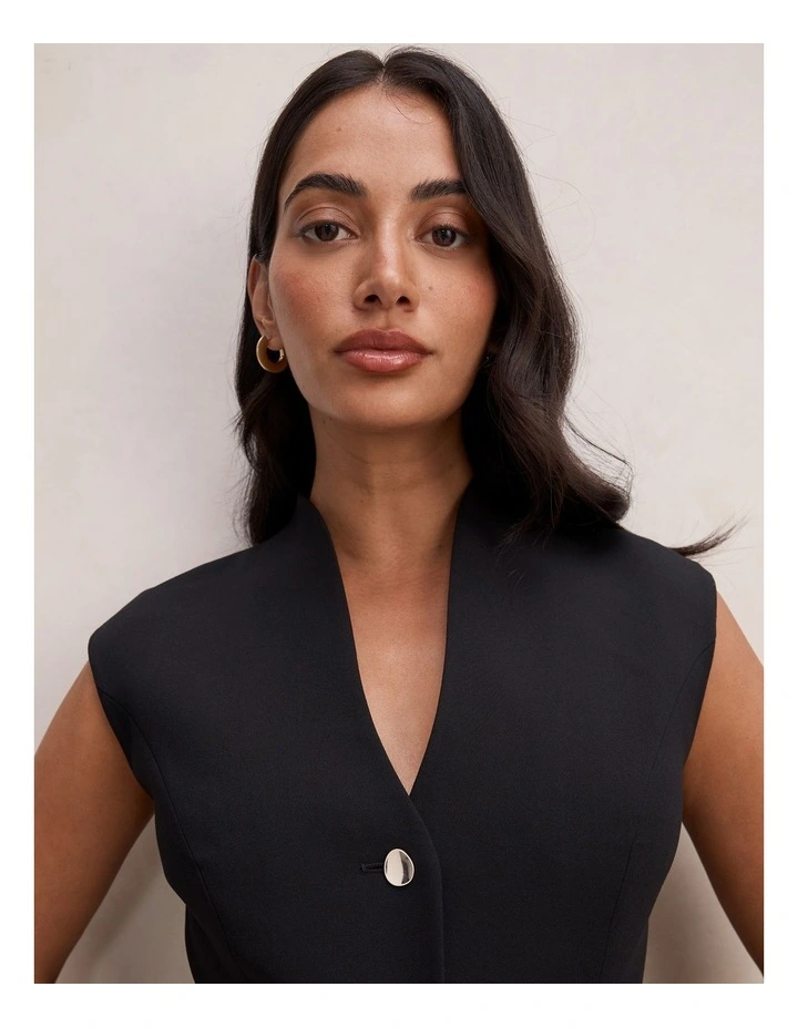 Rosalie Waistcoat in Black image 4