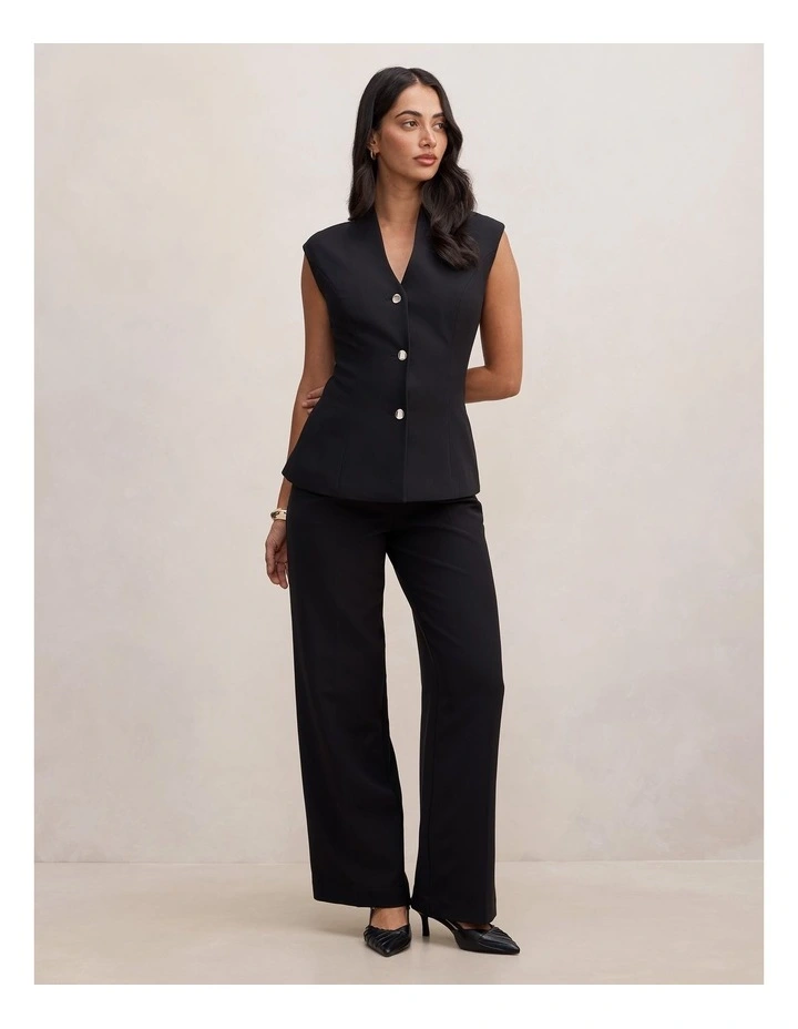 Rosalie Waistcoat in Black image 5