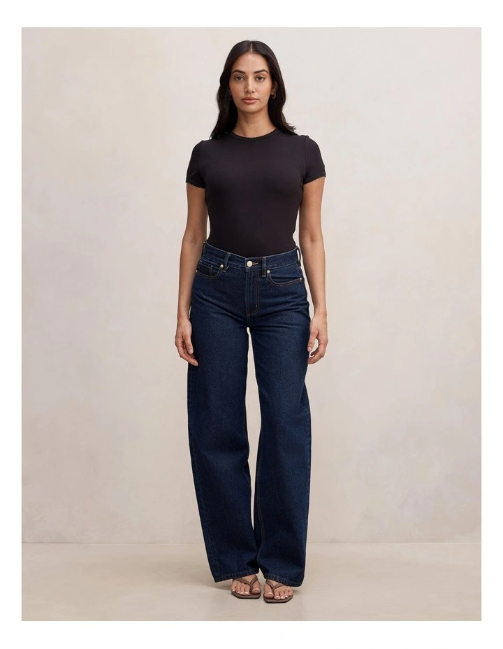 Rani Stitch Detail TinShirt in Black image 5