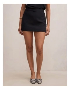 Claire Mini Skort in Black