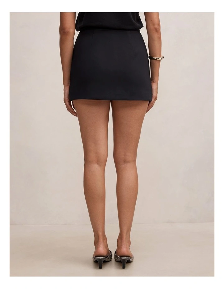Claire Mini Skort in Black image 2