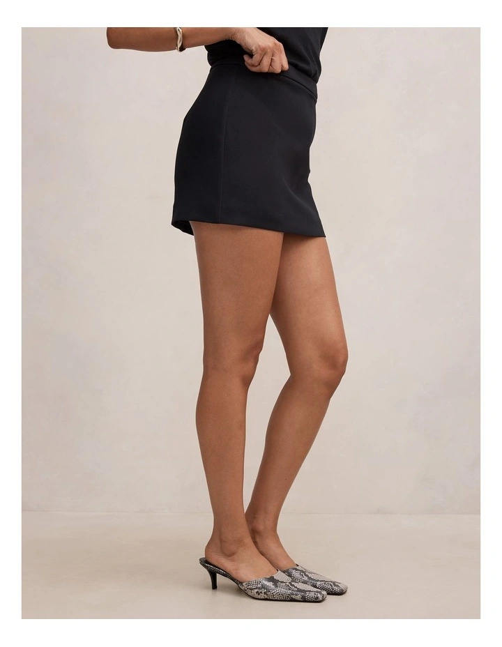 Claire Mini Skort in Black image 3