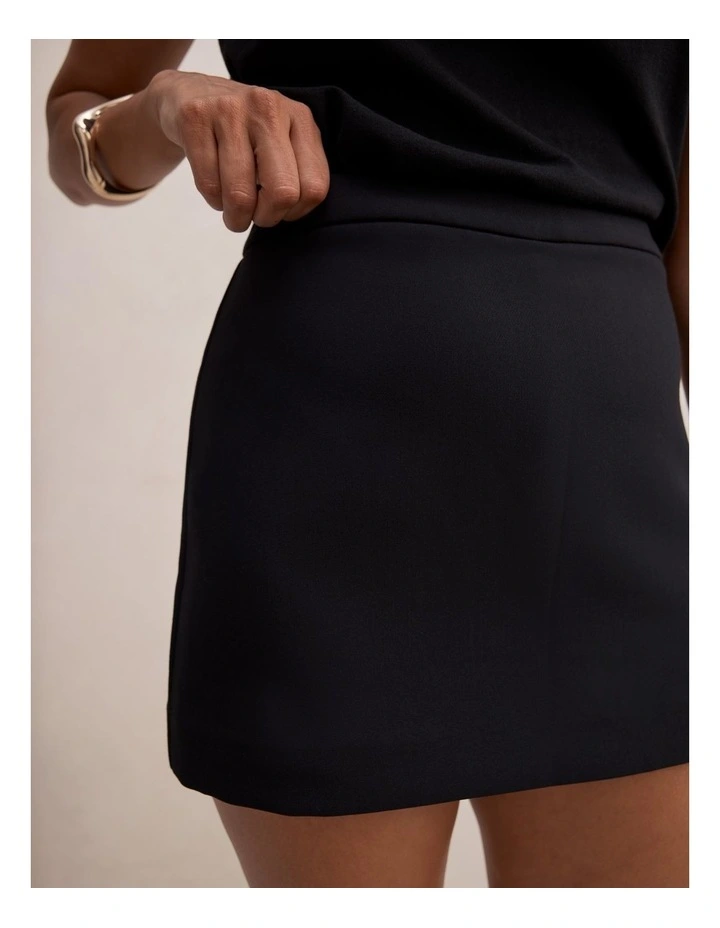 Claire Mini Skort in Black image 4