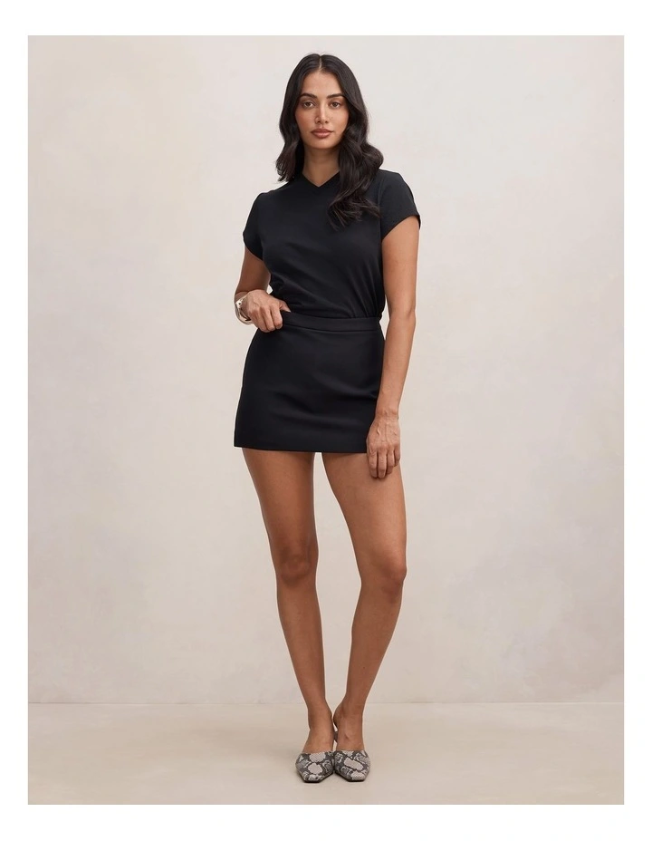 Claire Mini Skort in Black image 5