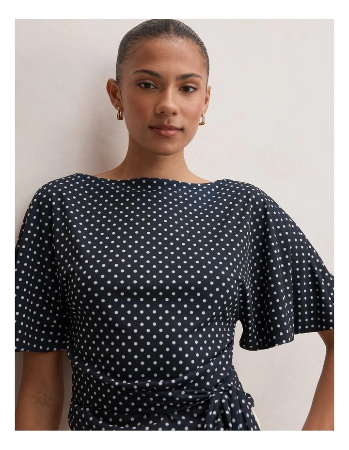 Paige Flutter Sleeves Tie Back Top image 4