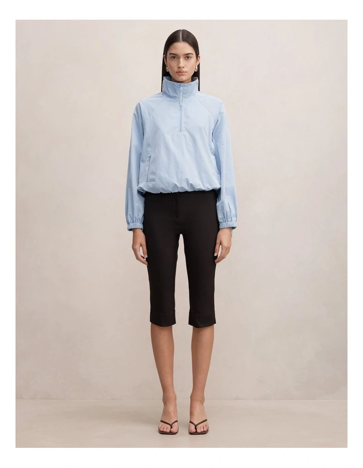Kim Quarter Zip Windbreaker Jacket in Blue image 5