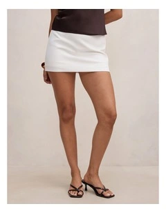 Claire Mini Skort in White