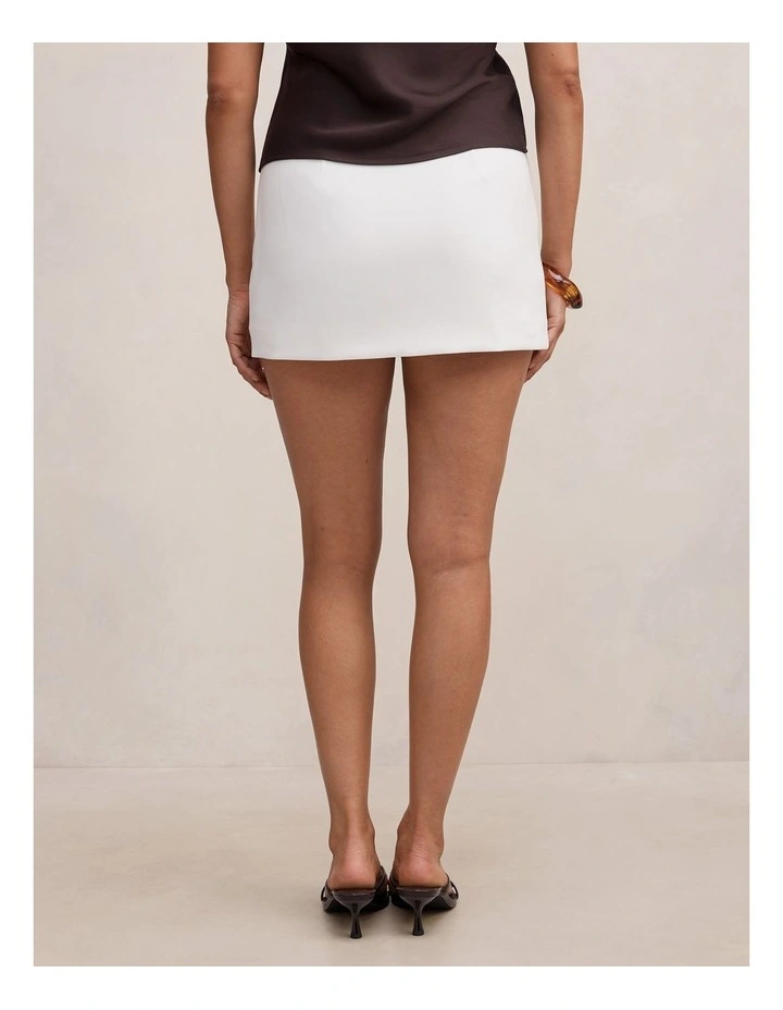 Claire Mini Skort in White image 2