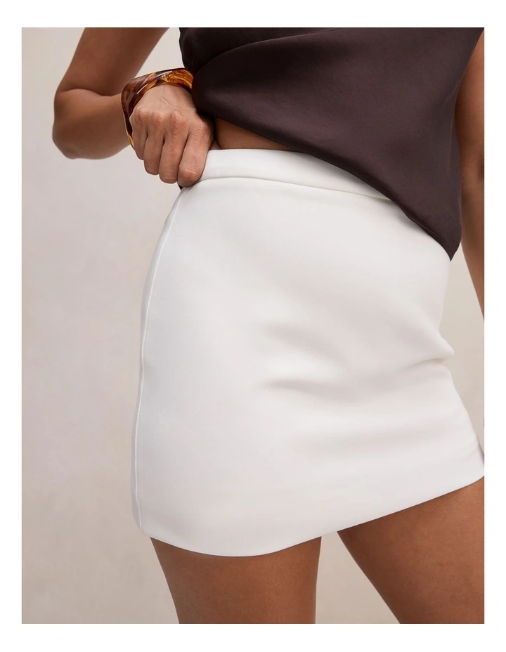Claire Mini Skort in White image 4