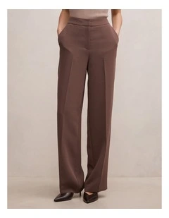 Dani Straight Leg Pants in Chocolate