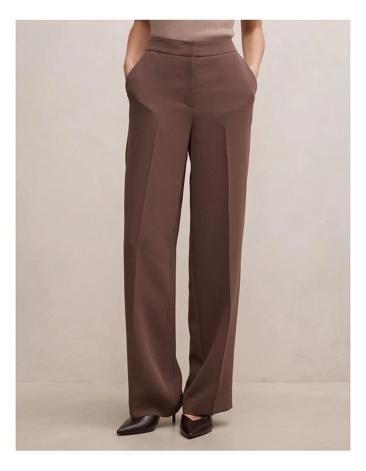 Dani Straight Leg Pants in Chocolate image 1