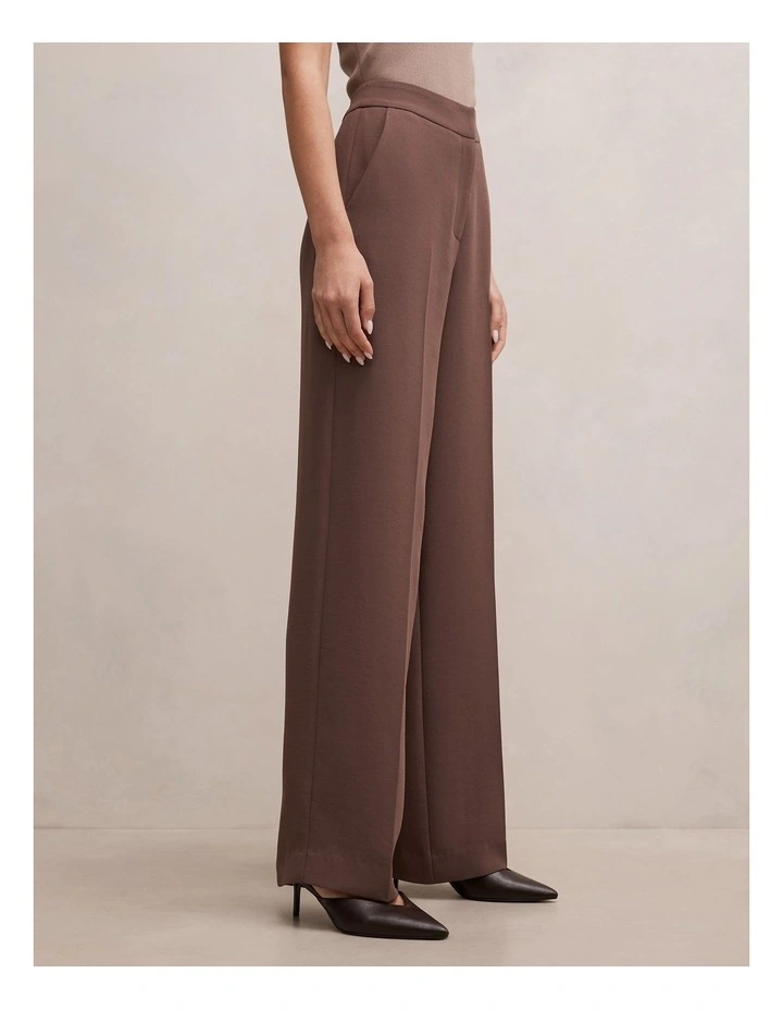 Dani Straight Leg Pants in Chocolate image 3