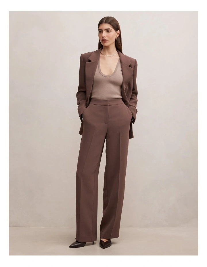 Dani Straight Leg Pants in Chocolate image 5