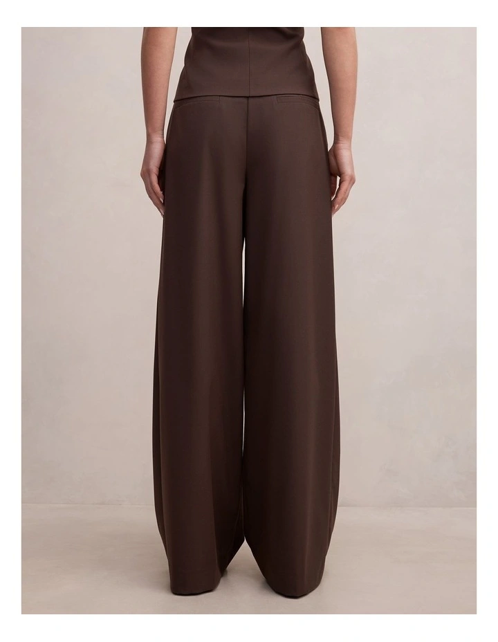Orla Overlap Pants in Brown image 2
