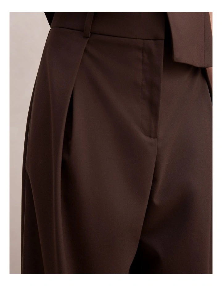 Orla Overlap Pants in Brown image 4