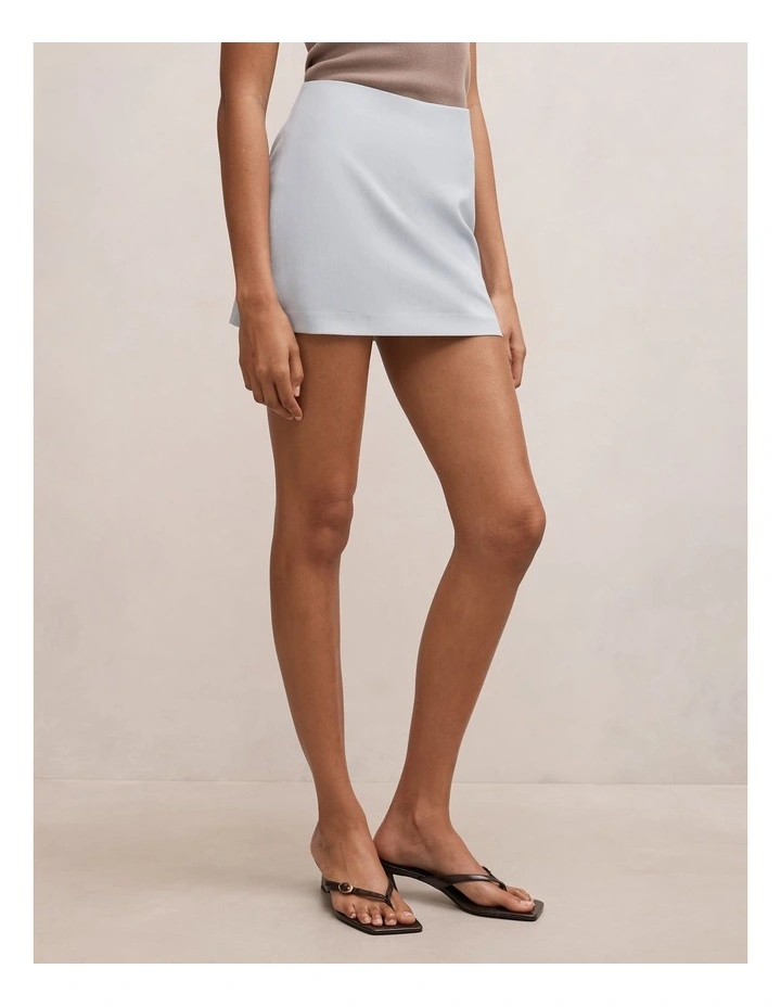 Veda Tailored Mini Skort in Blue image 3