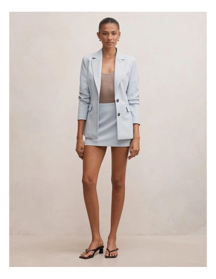 Veda Tailored Mini Skort in Blue image 5