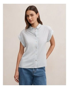Tia Collared Button Shirt in Multi
