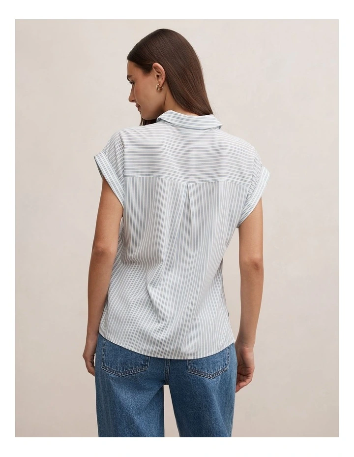 Tia Collared Button Shirt in Multi image 2