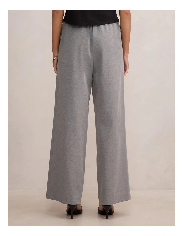 Casey Elastic Waist Wide Leg Pants in Grey image 2