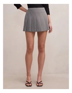 Tara Pleated Skort in Grey