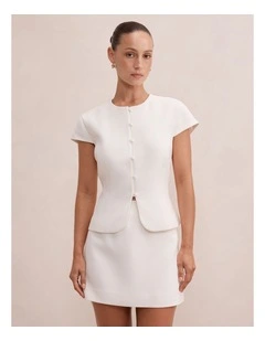 Ellie Mod Jacket in White