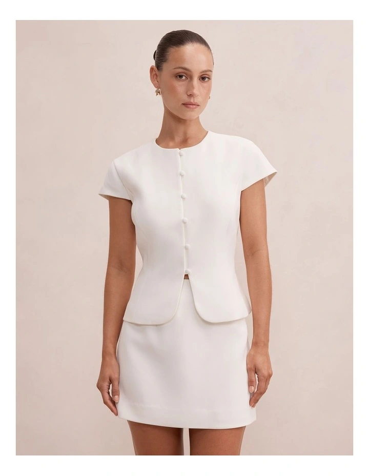 Ellie Mod Jacket in White image 1