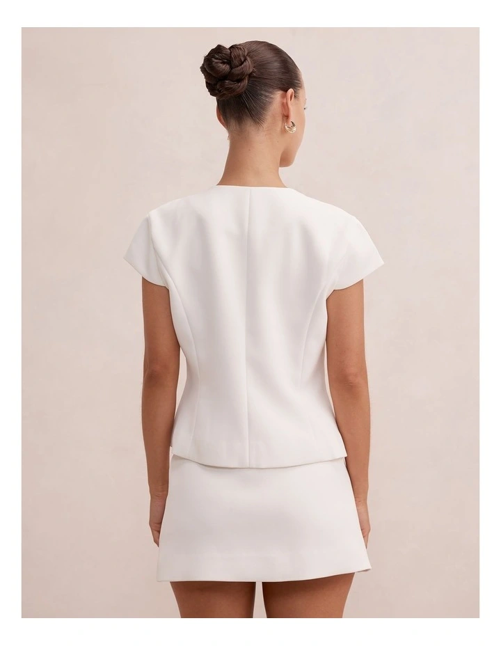 Ellie Mod Jacket in White image 2