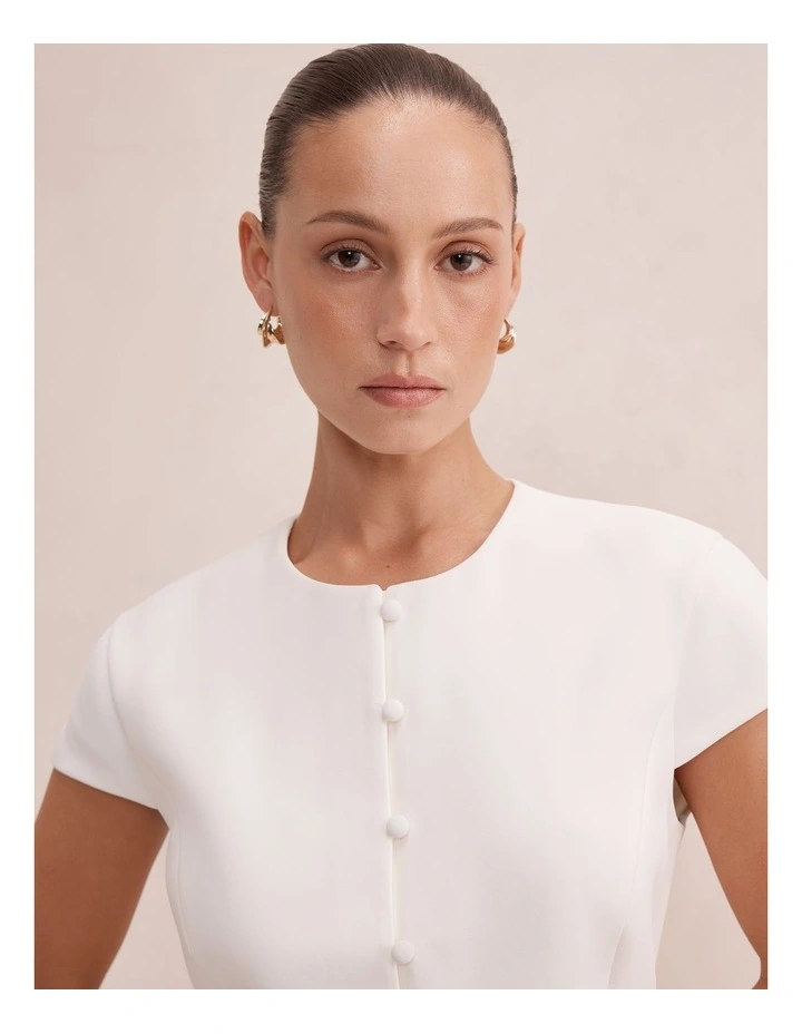 Ellie Mod Jacket in White image 4