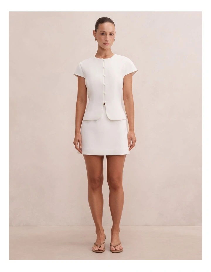Ellie Mod Jacket in White image 5