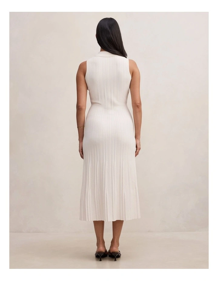 Melanie Knitted Midi Dress in Pink image 2