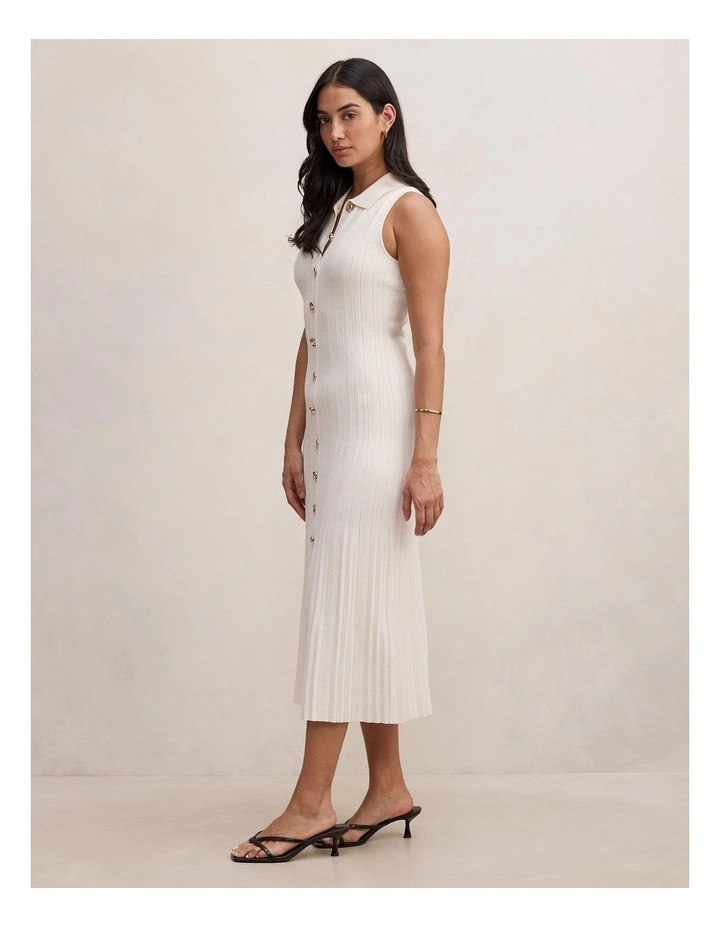 Melanie Knitted Midi Dress in Pink image 3