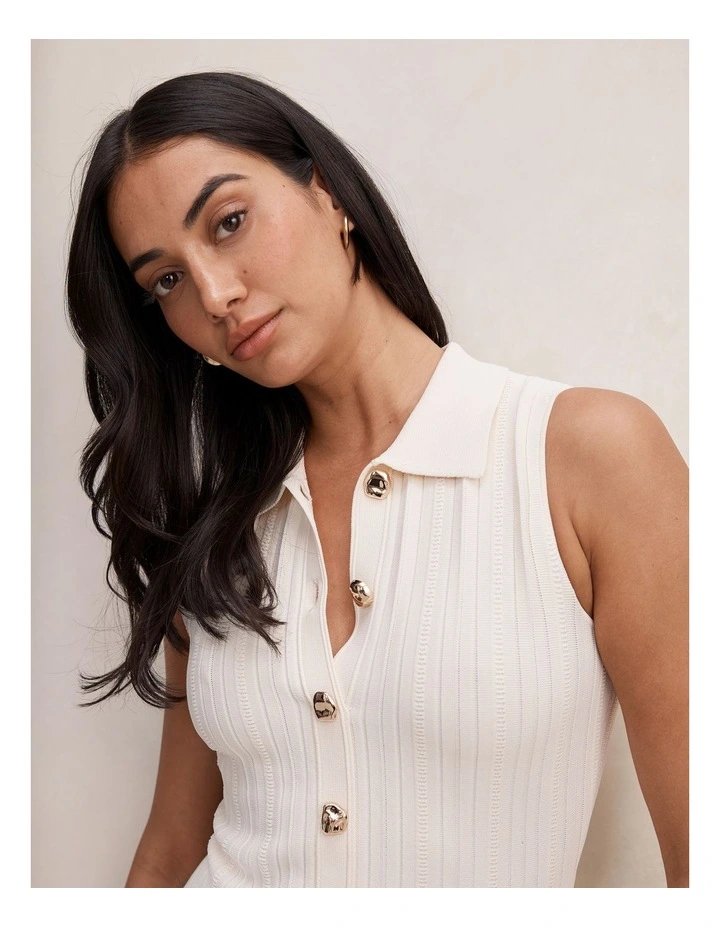 Melanie Knitted Midi Dress in Pink image 4