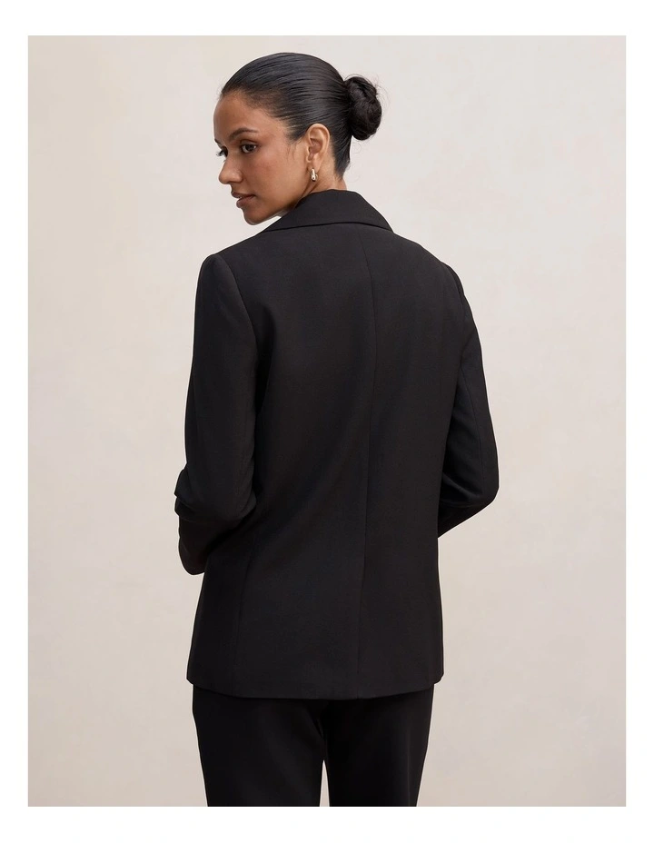 Dylan Boyfriend Blazer in Black image 2