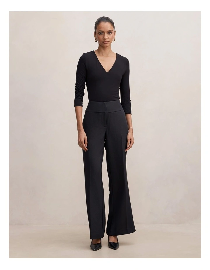 Devon Flared Pants in Black image 5