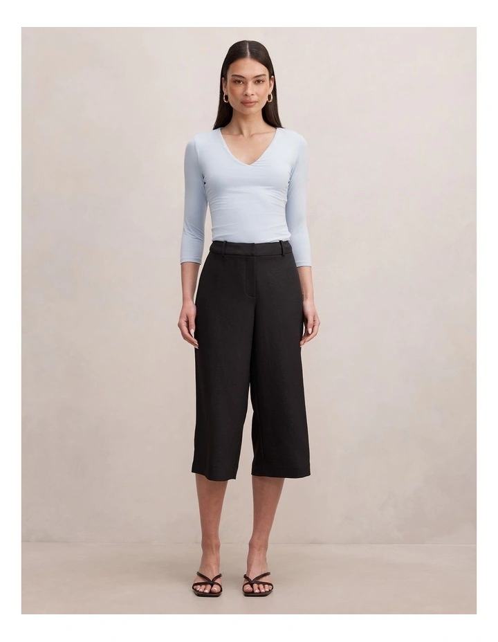 Sage Culotte Pants in Black image 5