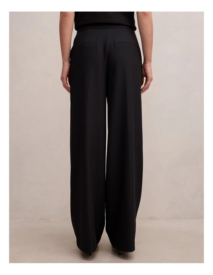 Mila Wrap Wide Leg Pants in Black image 2