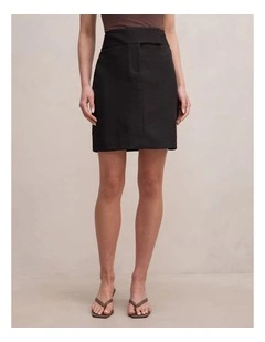 Ashley Midi Skirt in Black