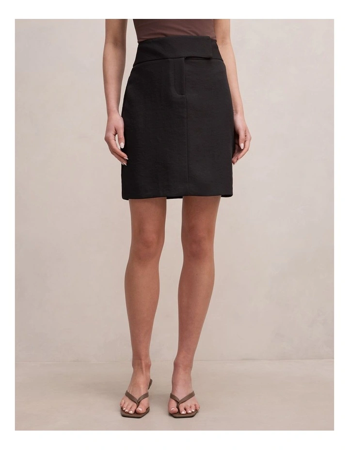 Ashley Midi Skirt in Black image 1