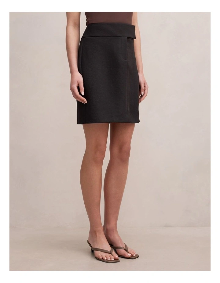 Ashley Midi Skirt in Black image 3