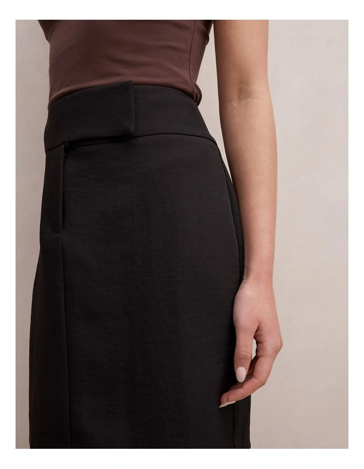 Ashley Midi Skirt in Black image 4