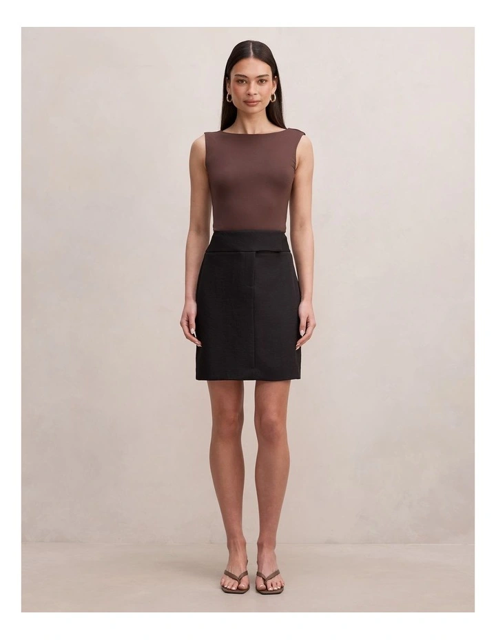 Ashley Midi Skirt in Black image 5