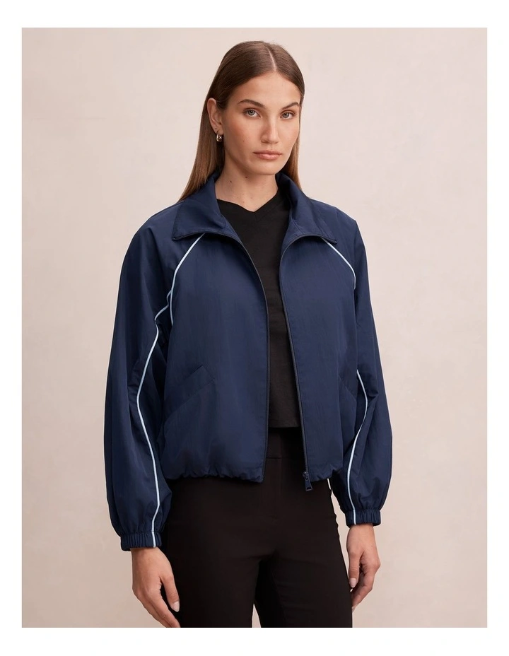 Indy Piping Windbreaker in Blue image 3
