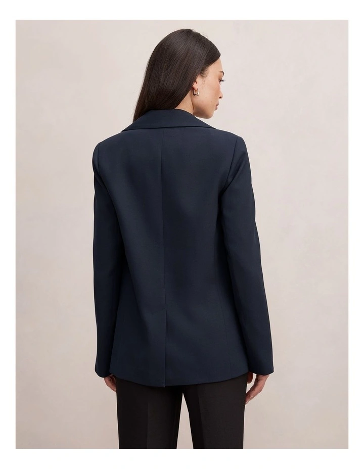 Dylan Boyfriend Blazer in Navy image 2