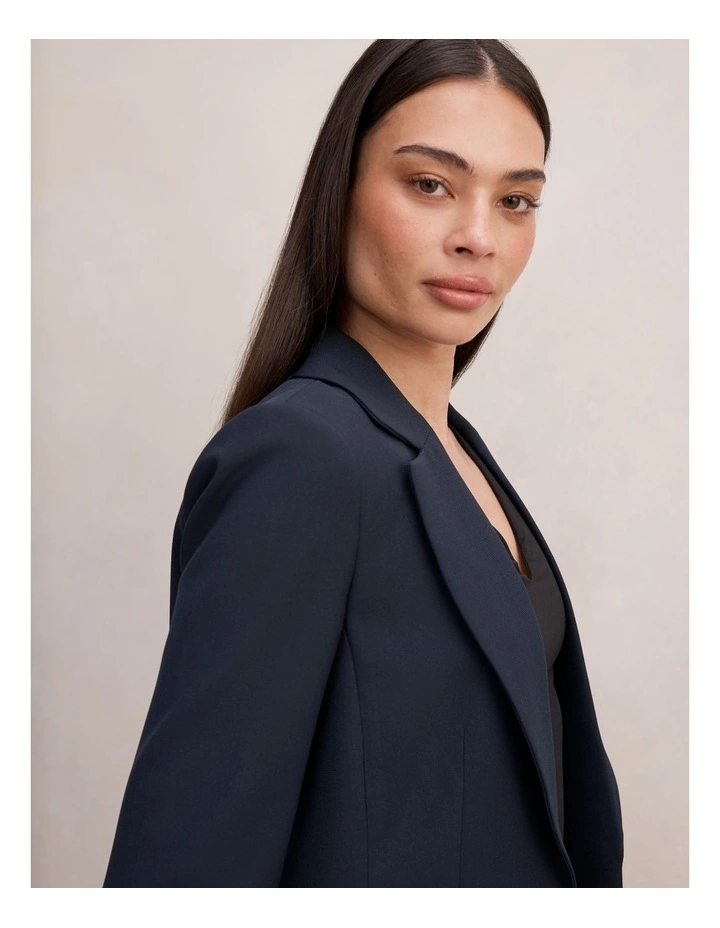 Dylan Boyfriend Blazer in Navy image 4